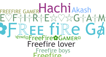 Přezdívka - Freefiregamer
