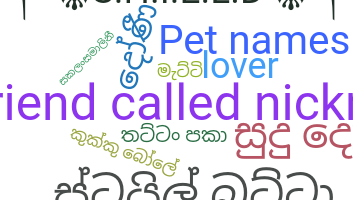 Přezdívka - Sinhala
