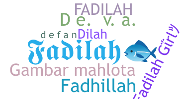 Přezdívka - Fadilah