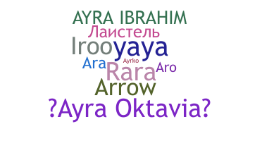 Přezdívka - Ayra