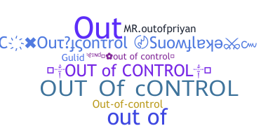 Přezdívka - Outofcontrol