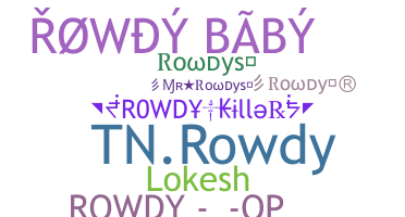 Přezdívka - Rowdys
