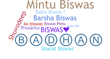 Přezdívka - Biswas