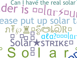 Přezdívka - Solar