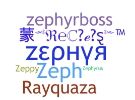 Přezdívka - Zephyr