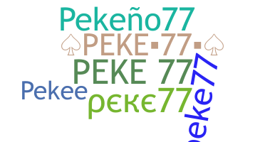 Přezdívka - Peke77