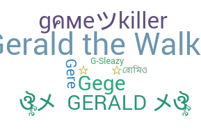 Přezdívka - Gerald