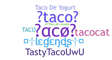 Přezdívka - taco