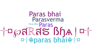 Přezdívka - Parasbhai