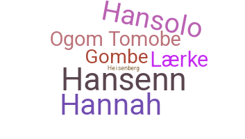 Přezdívka - Hansen