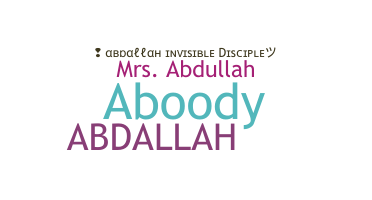 Přezdívka - Abdallah