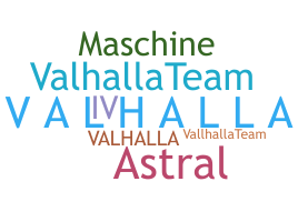Přezdívka - Valhalla