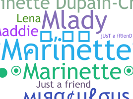 Přezdívka - Marinette