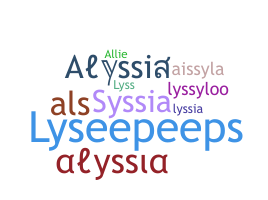 Přezdívka - Alyssia