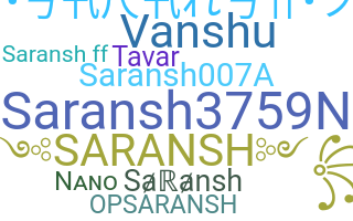 Přezdívka - Saransh