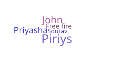 Přezdívka - Piriya