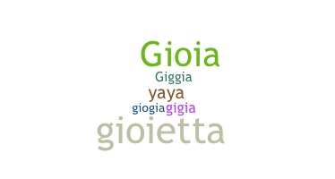 Přezdívka - Gioia