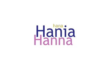 Přezdívka - Hania