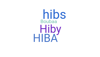 Přezdívka - Hiba