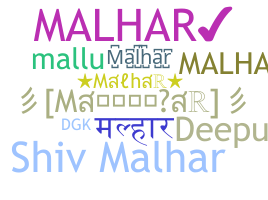 Přezdívka - Malhar