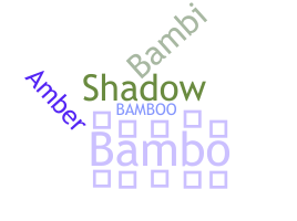 Přezdívka - Bambo