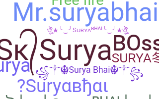 Přezdívka - Suryabhai
