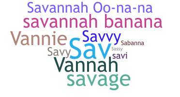 Přezdívka - Savannah