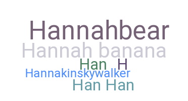 Přezdívka - Hannah