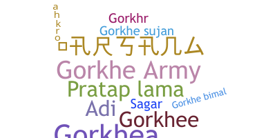 Přezdívka - Gorkhe