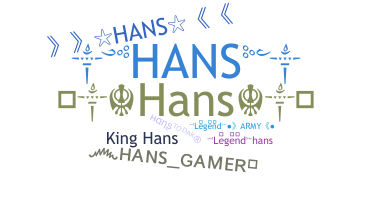 Přezdívka - Hans