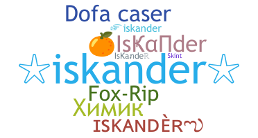 Přezdívka - Iskander