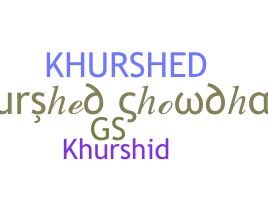Přezdívka - Khurshed