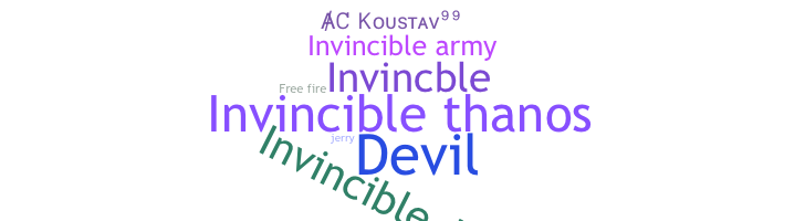 Přezdívka - Invincible