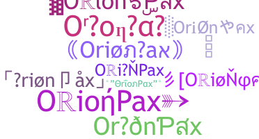 Přezdívka - OrionPax
