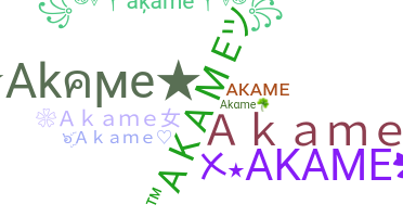Přezdívka - Akame
