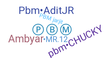 Přezdívka - PbM