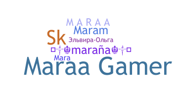Přezdívka - Maraa