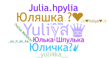 Přezdívka - Yuliya