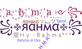 Přezdívka - Rahma