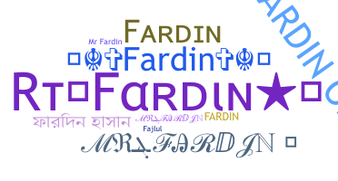 Přezdívka - Fardin