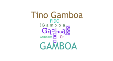 Přezdívka - Gamboa