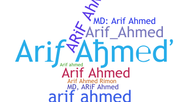 Přezdívka - Arifahmed