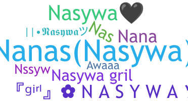Přezdívka - Nasywa