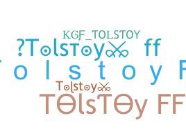 Přezdívka - Tolstoy