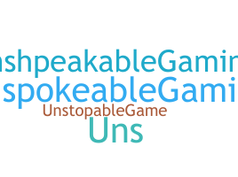 Přezdívka - UnspeakableGaming