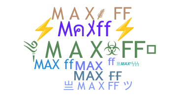Přezdívka - maxff