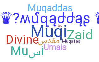 Přezdívka - muqaddas