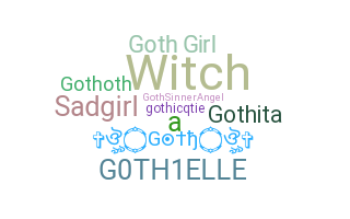 Přezdívka - Goth