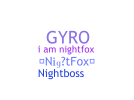 Přezdívka - NightFox
