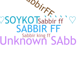 Přezdívka - SabbirFf
